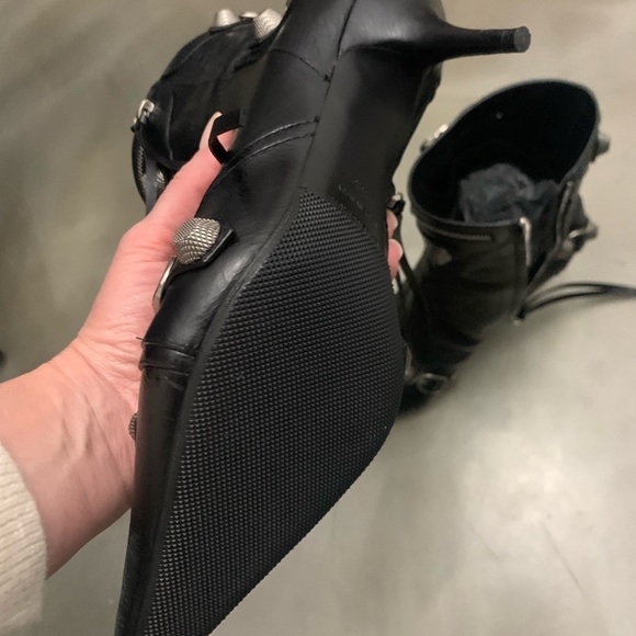 BALENCIAGA
Cagole Lambskin Buckle Zip Ankle Booties - Picture 7 of 9